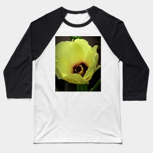 Flower of Okra Baseball T-Shirt